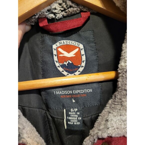 1 Madison Expedition Heritage Collection Black Hooded Parka Winter Coat Sz S - Picture 7 of 9